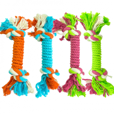 Rope Knot Bone , Colorful Chew Rope Toy